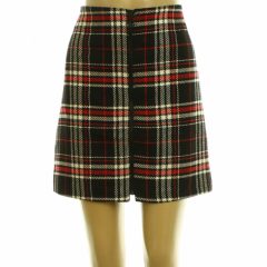 Papaya kockás szoknya