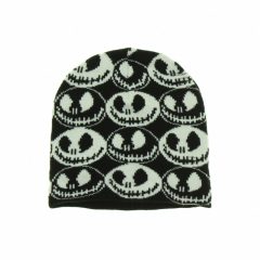 Dupla anyagú mintás kötött gyerek sapka