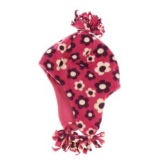 Mintás pink polár sapka