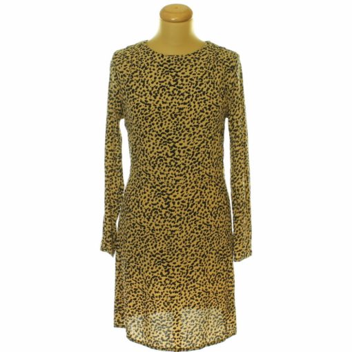H&M leopárdmintás barna ruha