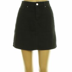 DenimCo. fekete farmer szoknya