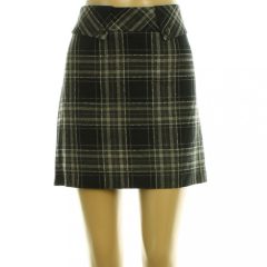 Street One kockás fekete gyapjúkeverék szoknya