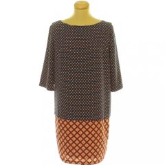 Promod mintás sötétkék ruha