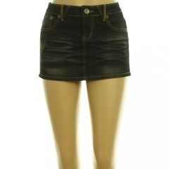 Aranycsillámos farmer miniszoknya