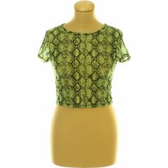 Primark kígyóbőrmintás zöld necc felső