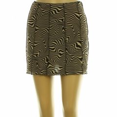 Divided mintás barna szoknya