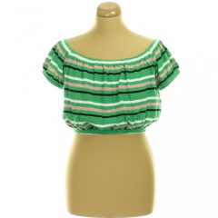 New Look csíkos zöld felső