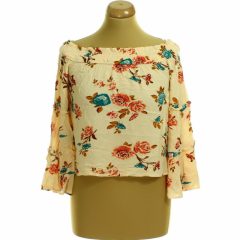 Primark virágmintás bézs felső