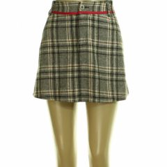 Simply kockás gyapjúkeverék szoknya