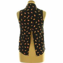 Fishbone mintás fekete ing