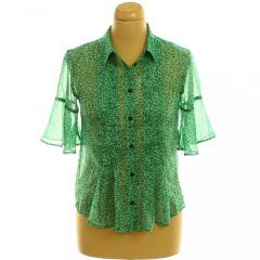 French Connection mintás zöld ing