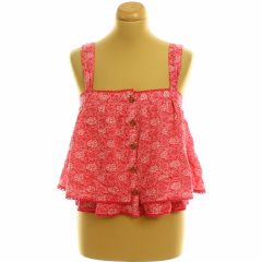 Free People mintás piros felső