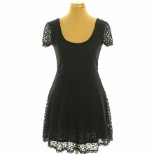 Pins and Needles fekete csipke ruha