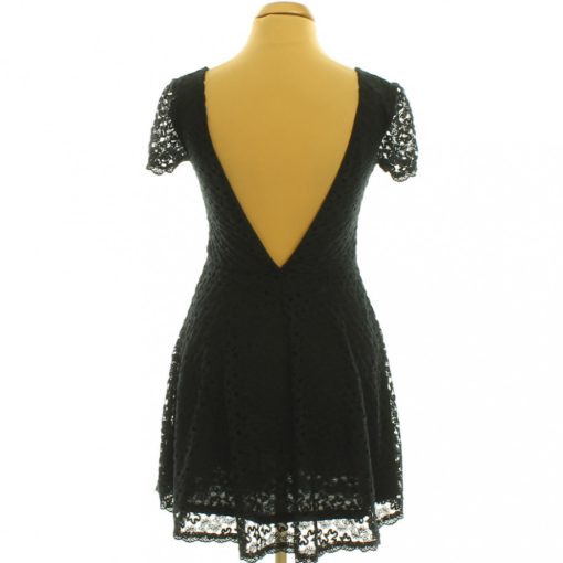 Pins and Needles fekete csipke ruha