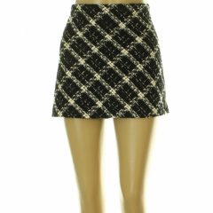 Zara kockás fekete szoknya