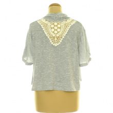 Szürke kötött kardigán