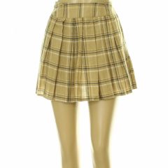 Shein kockás barna szoknya