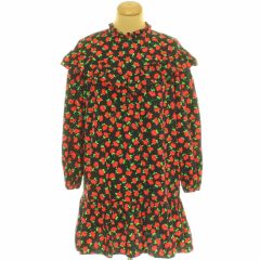 Zara virágmintás fekete ruha