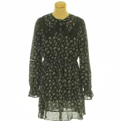 Topshop virágmintás fekete ruha