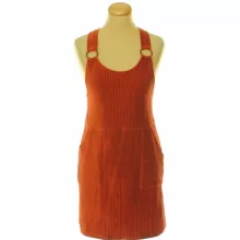 F&F terrakotta színű bársony ruha