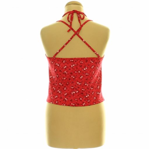 Pretty Little Thing virágmintás piros felső