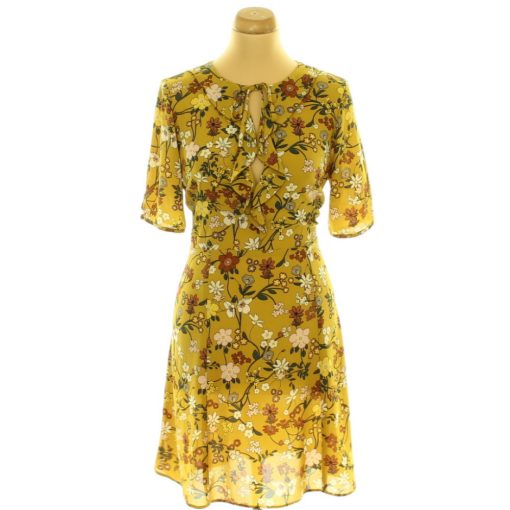 Topshop virágmintás sárga ruha