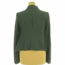 Sötétzöld aszimmetrikus blézer