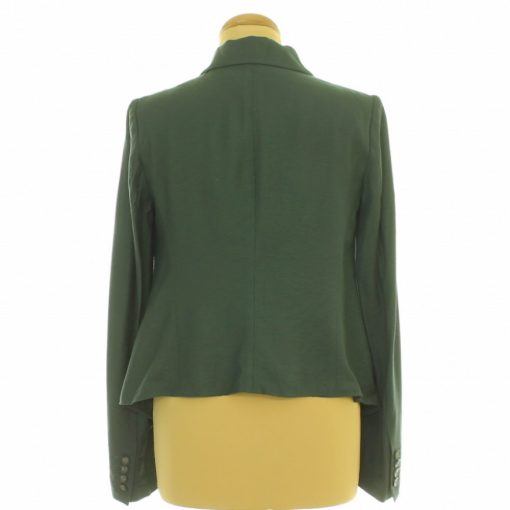 Sötétzöld aszimmetrikus blézer