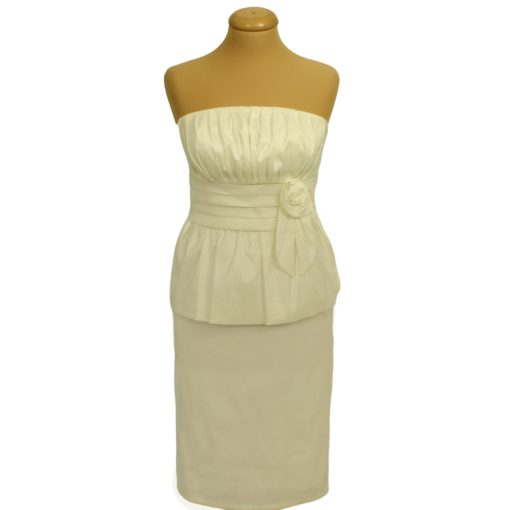 Amera Vera krémszínű alkalmi ruha boleróval