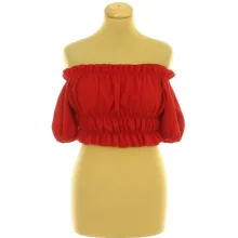 Cameo Rose gumírozott piros top