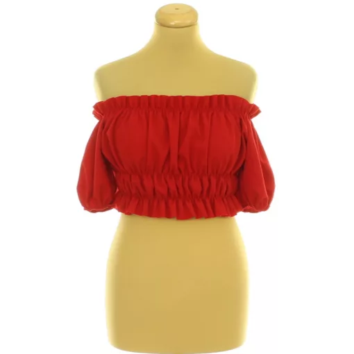 Cameo Rose gumírozott piros top