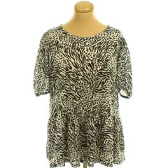 George fekete mintás kötött felső