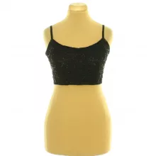 Boohoo gyöngyös fekete top