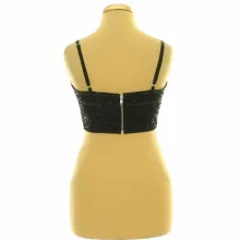Boohoo gyöngyös fekete top