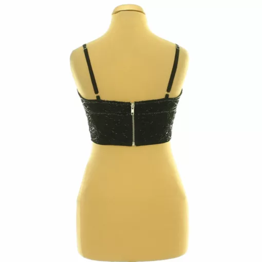 Boohoo gyöngyös fekete top