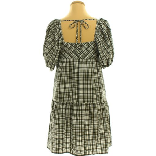 Papaya fekete kockás ruha