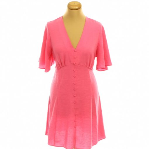 New Look díszgombos rózsaszín ruha