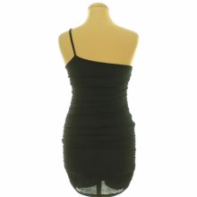 Zaful ráncolt fekete ruha