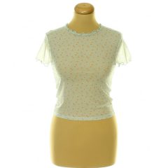 Primark virágmintás kék necc top