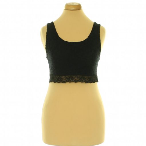 Topshop fekete csipke top