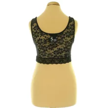 Topshop fekete csipke top