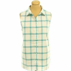 Lands End kék kockás ujjatlan ing