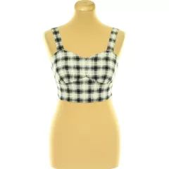 Primark fekete kockás top