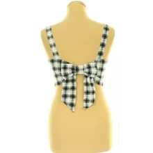 Primark fekete kockás top