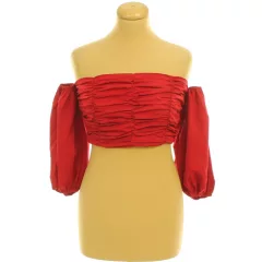 Boohoo bordó top