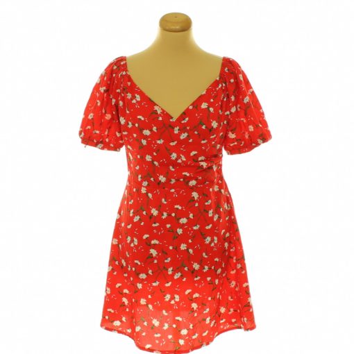 Missguided virágmintás piros ruha