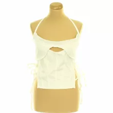 Pretty Little Thing fehér corset top
