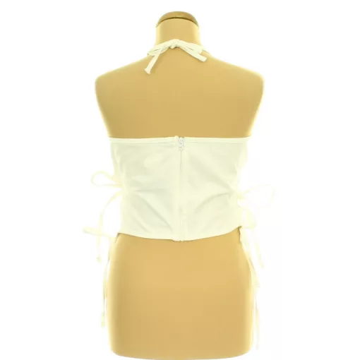 Pretty Little Thing fehér corset top