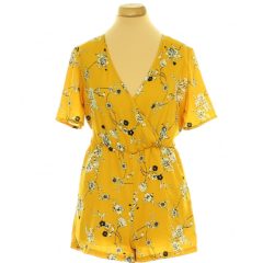 Boohoo virágmintás sárga overál