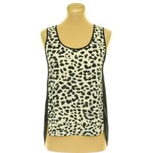H&M leopárdmintás fekete felső